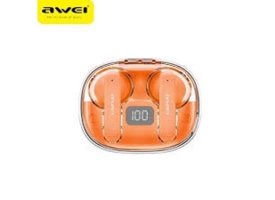 AWEI T86  Wireless Bluetooth Earbuds / Noise Canceling Earphones / HiFi Stereo Headphones Orange