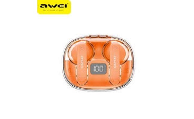 AWEI T86  Wireless Bluetooth Earbuds / Noise Canceling Earphones / HiFi Stereo Headphones Orange