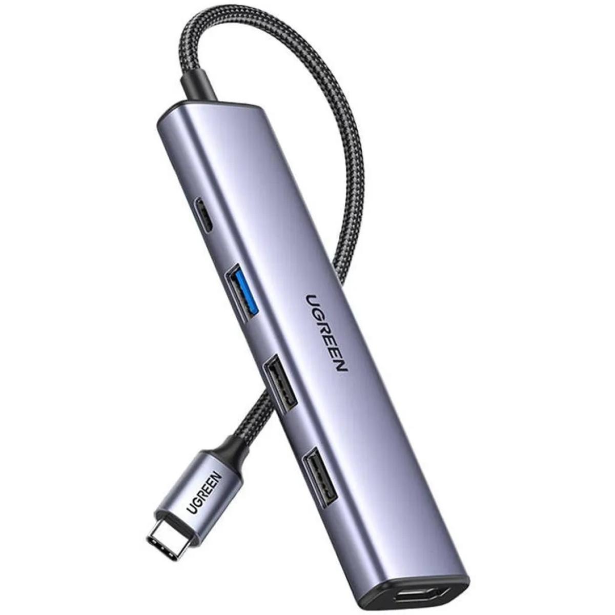 UGREEN CM478 USB-C to HDMI HUB Adapter, USB-A 3.0, 2x USB-A 2.0, PD