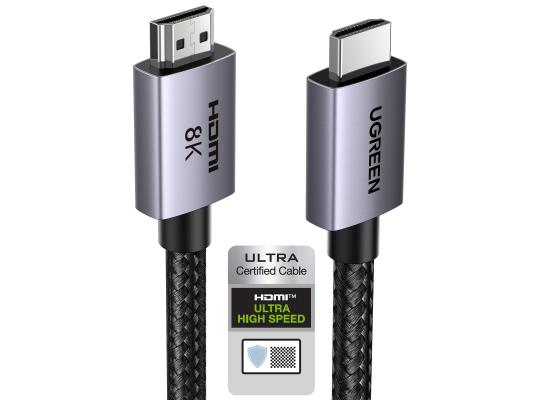 UGREEN 8K Mini HDMI To Hdmi Cable 2.1 2M, Ultra High Speed Braided HDMI Cord 10K 8K@60Hz 4K@240Hz, HDR10 HDCP 2.2&2.3