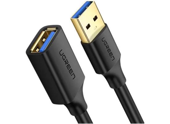 UGREEN US129-10373B 2M USB 3.0 Extension Male Cable for Playstation, USB Flash Drive, Card Reader, Hard Drive, Keyboard, Printer, Scanner, Camera - Black