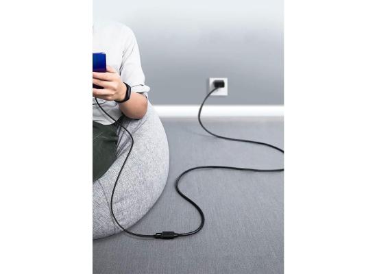 UGREEN US129-10373B 5M USB 3.0 Extension Male Cable for Playstation, USB Flash Drive, Card Reader, Hard Drive, Keyboard, Printer, Scanner, Camera - Black