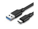 Ugreen US184 cable with USB-A 3.0 TO USB-C connectors, 3A current, 2 m length - black