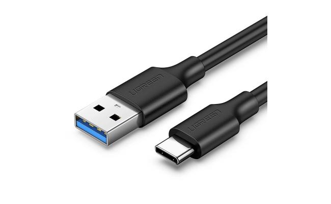 Ugreen US184 20884 cable with USB-A 3.0 and USB-C connectors, 3A current, 2 m length - black