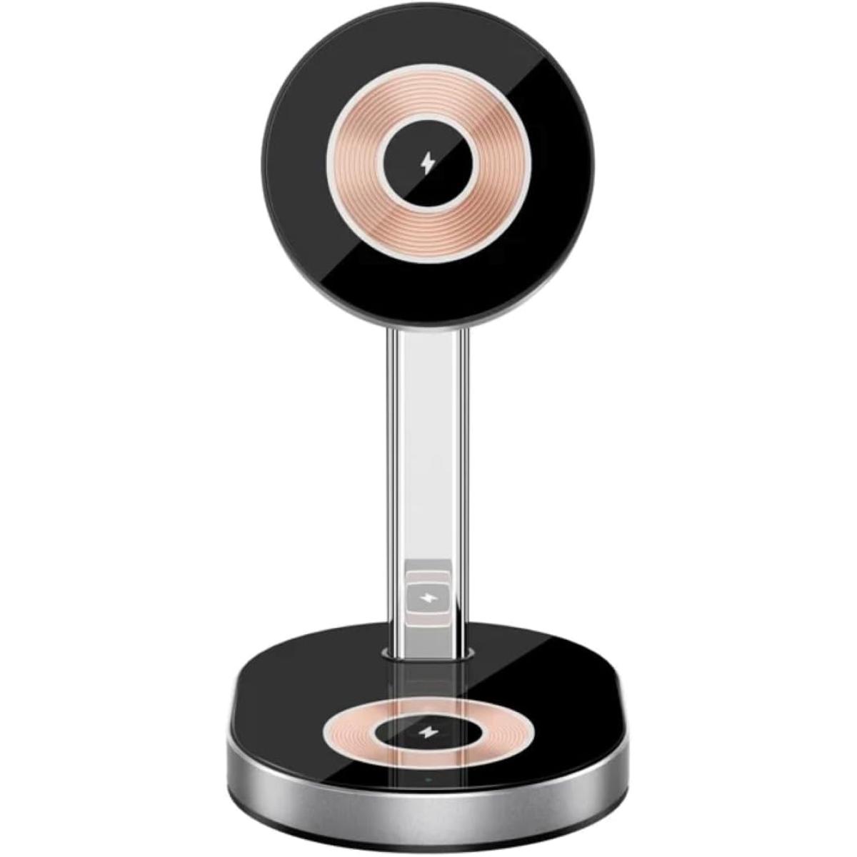 WIWU Wi-W003 Light Shadow 3 In 1 Wireless Charger - Black