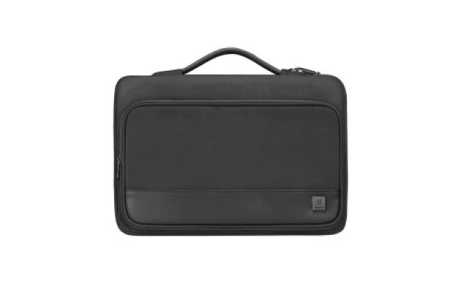 WiWU Cozy Classic Waterproof Polyester Laptop Sleeve Anti-drop Design Notebook handbag-Black