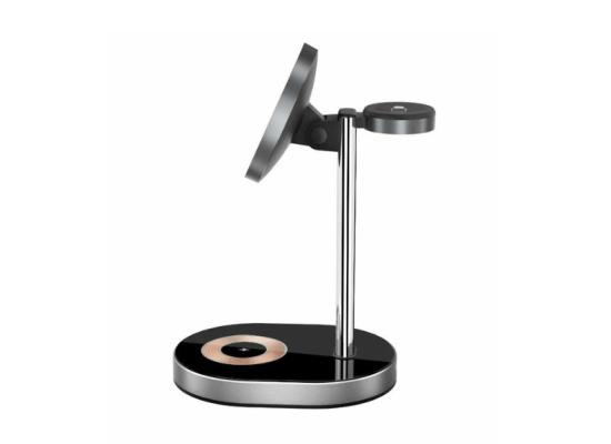 WIWU Wi-W003 Light Shadow 3 In 1 Wireless Charger - Black