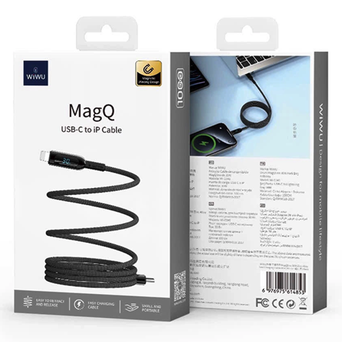 WiWU Wi-CO41 Starlight Sow Zinc Alloy USB-C to Lightning Cable 1M WiWU Wireless Charger Connector Cable
