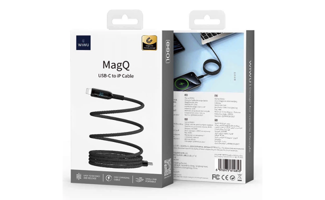WiWU Wi-CO41 Starlight Sow Zinc Alloy USB-C to Lightning Cable 1M WiWU Wireless Charger Connector Cable