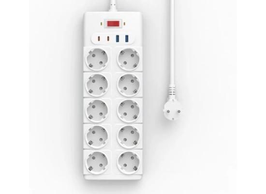 WiWU Wi-S008 PS1042 20W GaN 14 in 1 High Capacity Power Strip