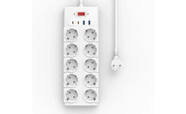 WiWU Wi-S008 PS1042 20W GaN 14 in 1 High Capacity Power Strip