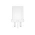 WIWU ELECTROPRIME compatible for WIWU Wi-U003 Quick Series Dual USB Charger with 3 in 1 USB Charging Data Cable Set, UK Plug(White)