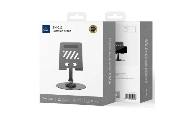 WIWU New 360 Degree Rotatable Metal Phone Stand Base And Cell Phone Holder Tablet Universal Stands