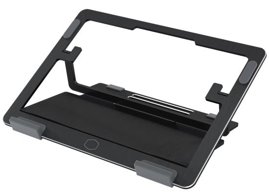 Cooler Master ERGOSTAND AIR Lightweight, Aluminum Slim Design Laptop, Tabets Stand & Cooler From (10"-15.6 Inches) - Black