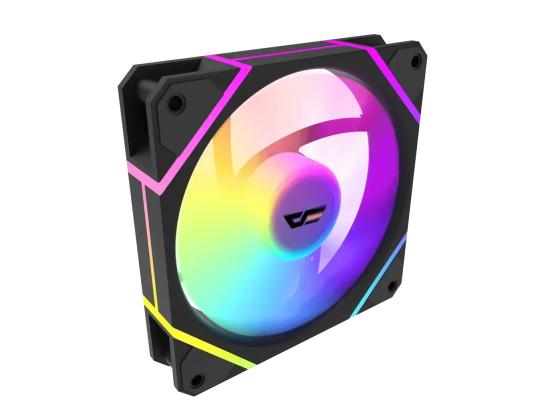 darkFlash DM12F A-RGB High Efficiency Cooling Fan Kit 3in1 w/ Controller, High Quality, Lower Noise w/ Controller - Black