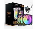 darkFlash DM12F A-RGB High Efficiency Cooling Fan Kit 3in1 w/ Controller, High Quality, Lower Noise w/ Controller - Black