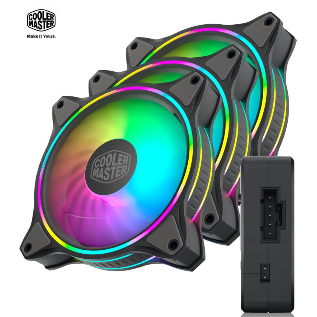 Cooler Master MASTERFAN MF120 Halo 3in1 ARGB - Black
