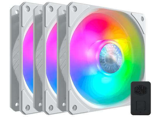 Cooler Master SickleFlow 120 ARGB White Edition 3 IN 1 High-Performance Fans With Controller New Frame With Updated Lighting 