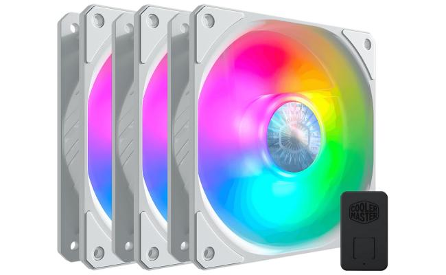 Cooler Master SickleFlow 120 ARGB White Edition 3 IN 1 High-Performance Fans With Controller New Frame With Updated Lighting