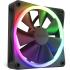 NZXT F120 RGB 3IN1(Black) PWM Airflow Fans & Controller w/ Smart Frame Design & Anti-Vibration Rubber Corners