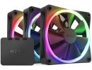 NZXT F120 RGB 3IN1(Black) PWM Airflow Fans & Controller w/ Smart Frame Design & Anti-Vibration Rubber Corners