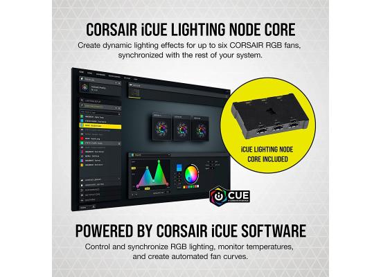 Corsair iCUE SP120 RGB ELITE 3IN1(White) PWM PC Low-Noise High & Performance Fans & w/ ICue Node Core Controller