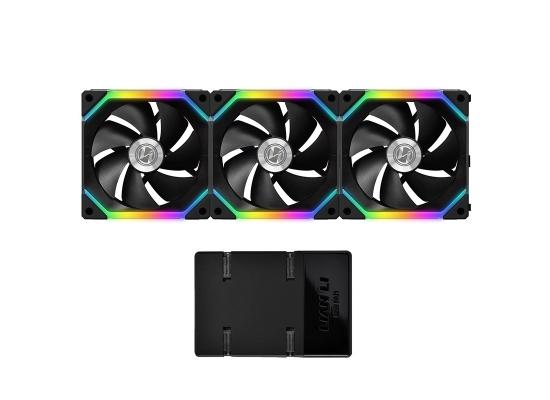 Lian Li UNI Fan SL120 Kit 3 Packs Black W/ Controller (ARGB 120mm LED PWM Daisy-Chain)