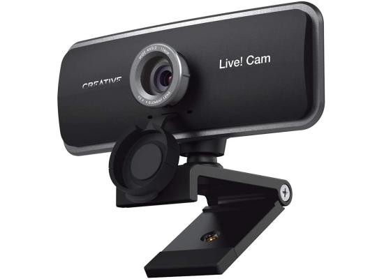 Creative Live! Cam Sync 1080p Full HD Wide-Angle USB Webcam with Dual Built-in Mic, Privacy Lens Cap, Universal Tripod Mount, High-res Video Calling, Recording, Streaming for PC or Mac