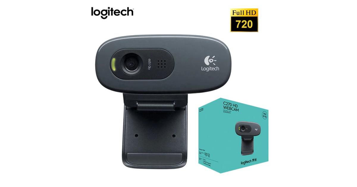 Logitech C270 HD Video Conferencing, HD 720p 30 FPS, Widescreen HD Video Calling, HD Light Correction, Noise-Reducing Mic | Logitech C270 HD Webcam | OS |