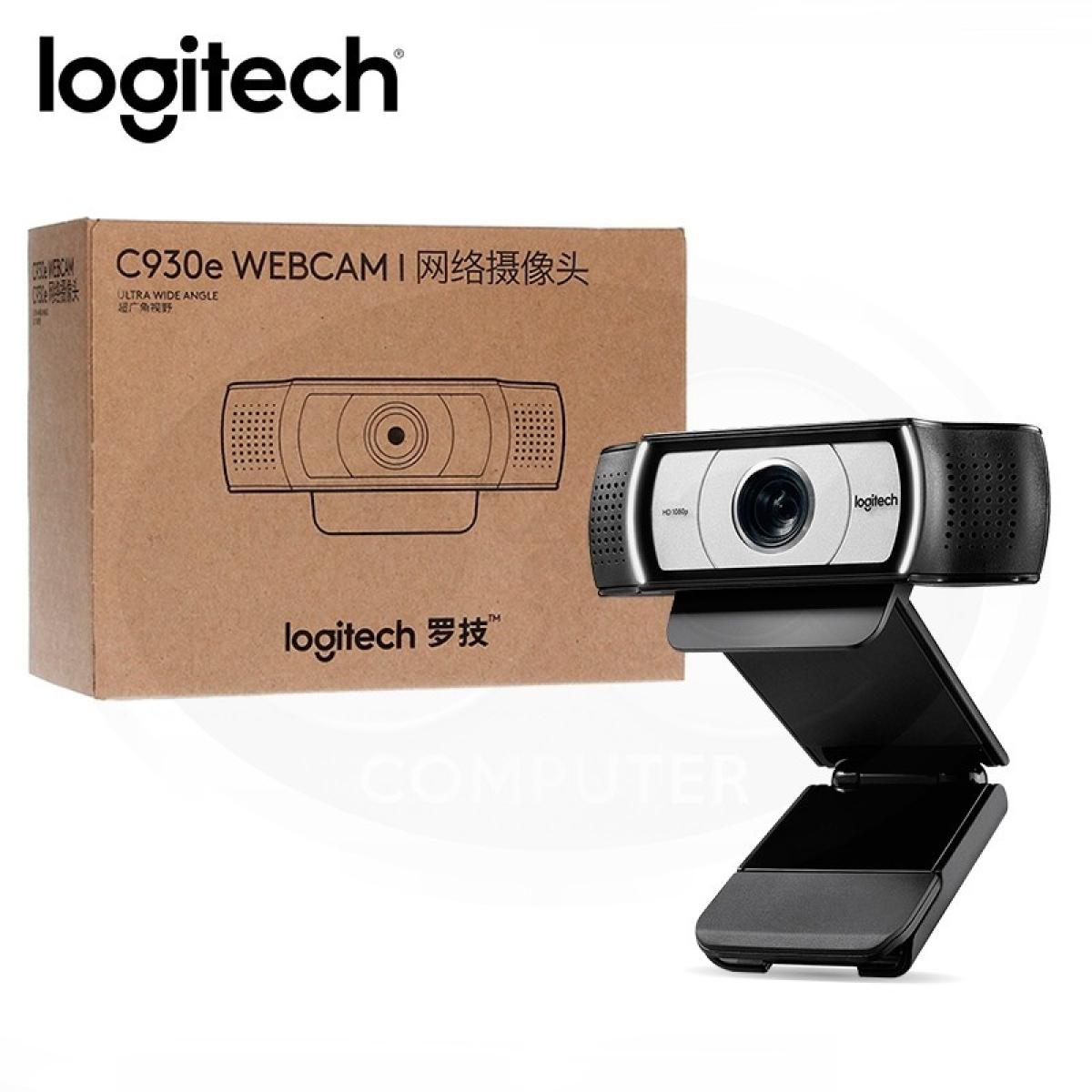 Logitech C930e Business Webcam 1080p 4X Zoom Streaming 90 Degree Widescreen Video Camera, Built in 2 Omni-Directional Mics & Privacy Shutter