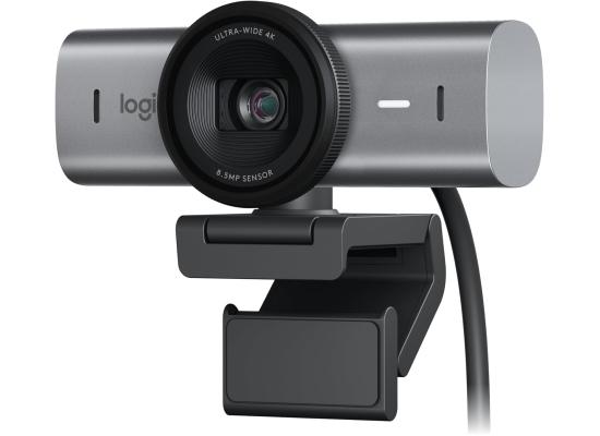 Logitech MX Brio 4K Ultra HD Streaming Webcam w/ AI Image Enhancement, 8.5MP Sony Image sensor, 4x Digital Zoom, 4K @ 30fps / 1080p @ 60fps, Dual Noise-Reducing Microphones, USB-C, Logi Software On MacOS & Win