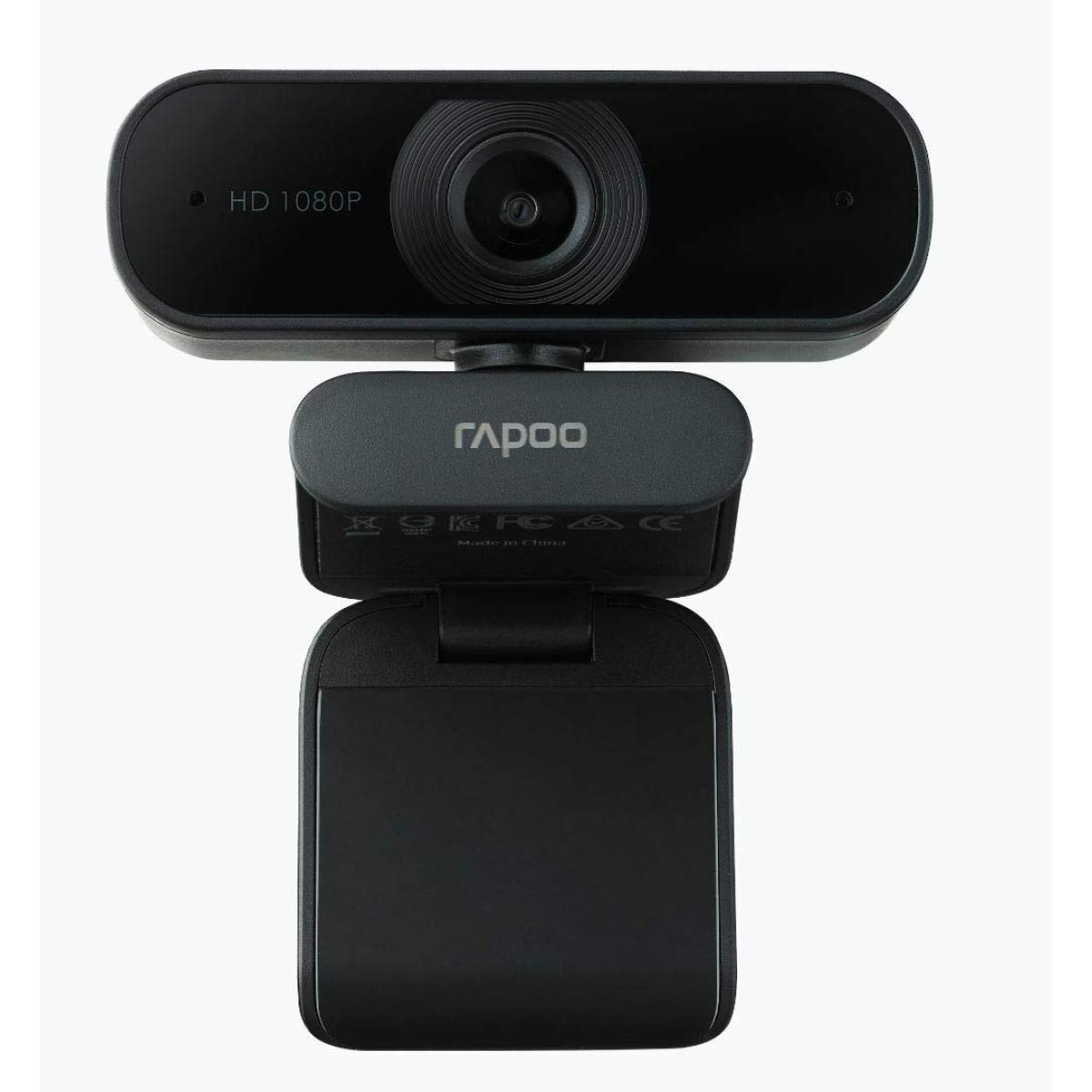 Rapoo C260 USB Black Full HD Webcam, 1080p 30hz, 360° Horizontal, 95° Super Wide-Angle