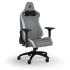CORSAIR TC200 Fabric Gaming Chair Relaxed Seat Style, High-Density Foam, Breathable & Soft Cloth, Full Steel Frame, 4D Armrests, Memory Foam Neck & Lumbar Pillow, Up To 120mm Height Range, Up To 121KG Weight, 90-180° Recline - LIGHT GREY/WHITE