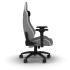 CORSAIR TC200 Fabric Gaming Chair Relaxed Seat Style, High-Density Foam, Breathable & Soft Cloth, Full Steel Frame, 4D Armrests, Memory Foam Neck & Lumbar Pillow, Up To 120mm Height Range, Up To 121KG Weight, 90-180° Recline - LIGHT GREY/WHITE