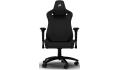 CORSAIR TC200 Fabric Gaming Chair Relaxed Seat Style, High-Density Foam, Breathable & Soft Cloth, Full Steel Frame, 4D Armrests, Memory Foam Neck & Lumbar Pillow, Up To 120mm Height Range, Up To 121KG Weight, 90-180° Recline - Black/Black