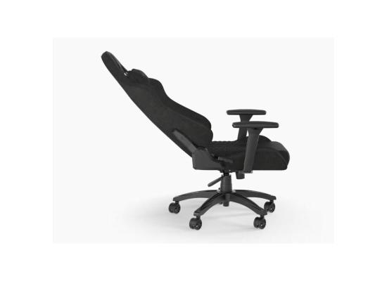 CORSAIR TC100 RELAXED Fabric Gaming Chair Relaxed Seat Style, High-Density Foam, Breathable & Soft Cloth, Steel Frame, 2D Armrests, Memory Foam Neck & Lumbar Pillow, Up To 100mm Height Range, Up To 120KG Weight, 90-160° Recline - Black/Black