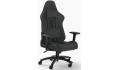 CORSAIR TC100 RELAXED Fabric Gaming Chair Relaxed Seat Style, High-Density Foam, Breathable & Soft Cloth, Steel Frame, 2D Armrests, Memory Foam Neck & Lumbar Pillow, Up To 100mm Height Range, Up To 120KG Weight, 90-160° Recline - Black/Grey