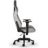 CORSAIR T3 RUSH Fabric Gaming Chair (2023) Racing Seat Style, Cold Foam, Breathable & Soft Cloth, Solid Steel Frame, 4D Armrests, Neck Cushion & Memory Foam Lumbar, Up To 100mm Height Range, Up To 120KG Weight, 90-160° Recline - GREY/CHARCOAL