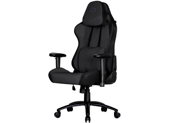 Cooler Master Caliber R3C (Black) Gaming Chair w/ Cool-In Technology, Breathable Perforated Cooler Design, Steel Frame, Ultra Comfortable Memory Foam & PU, 2D Armrest, Up To 180° Recline & 150KG Max Weight Load