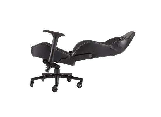 Corsair T2 ROAD WARRIOR Adjustable MicroFiber Gaming Chair For a Long Session (Black/Black) w/ 4D ArmRests & Steel Frame