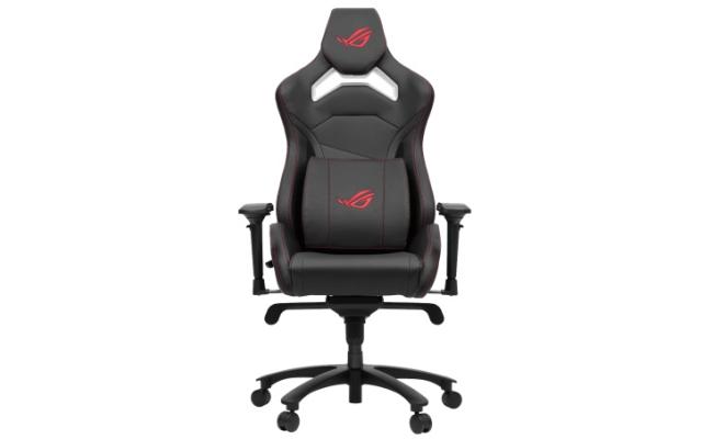 ASUS SL300 ROG Chariot Core Black Gaming Chair w/ Steel Frame, Ergonomic Design & High-Density Foam & 4D Adjustable Armrests