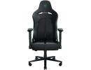 Razer Iskur V2 (Black & Green) Essential Leather Ergonomic Gaming Chair w/ High Density Foam, Optimized Cushion Density, 2D Armrests, Built-In Lumbar Arch, Up To 136kg Max Weight & Up to 152° Recline