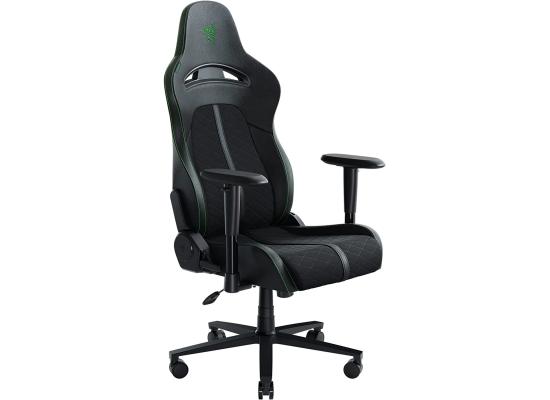 Razer Iskur V2 (Black & Green) Essential Leather Ergonomic Gaming Chair w/ High Density Foam, Optimized Cushion Density, 2D Armrests, Built-In Lumbar Arch, Up To 136kg Max Weight & Up to 152° Recline