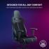 Razer Enki X (Black) Essential Dual Leather & Texture Ergonomic Gaming Chair w/ High Density Foam, Optimized Cushion Density, 4D Armrests, Built-In Lumbar Arch, Up To 136kg Max Weight & Up to 152° Recline