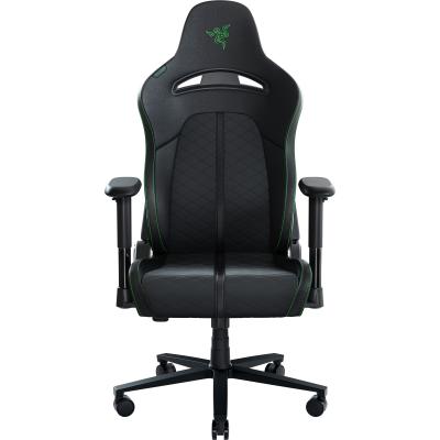 Razer Enki X (Black) Essential Dual Leather & Texture Ergonomic Gaming Chair w/ High Density Foam, Optimized Cushion Density, 4D Armrests, Built-In Lumbar Arch, Up To 136kg Max Weight & Up to 152° Recline