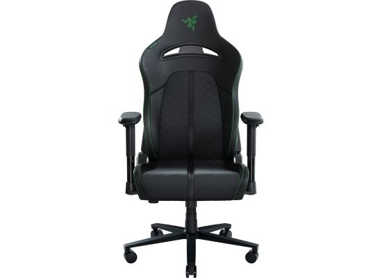 Razer Enki X (Black) Essential Dual Leather & Texture Ergonomic Gaming Chair w/ High Density Foam, Optimized Cushion Density, 4D Armrests, Built-In Lumbar Arch, Up To 136kg Max Weight & Up to 152° Recline
