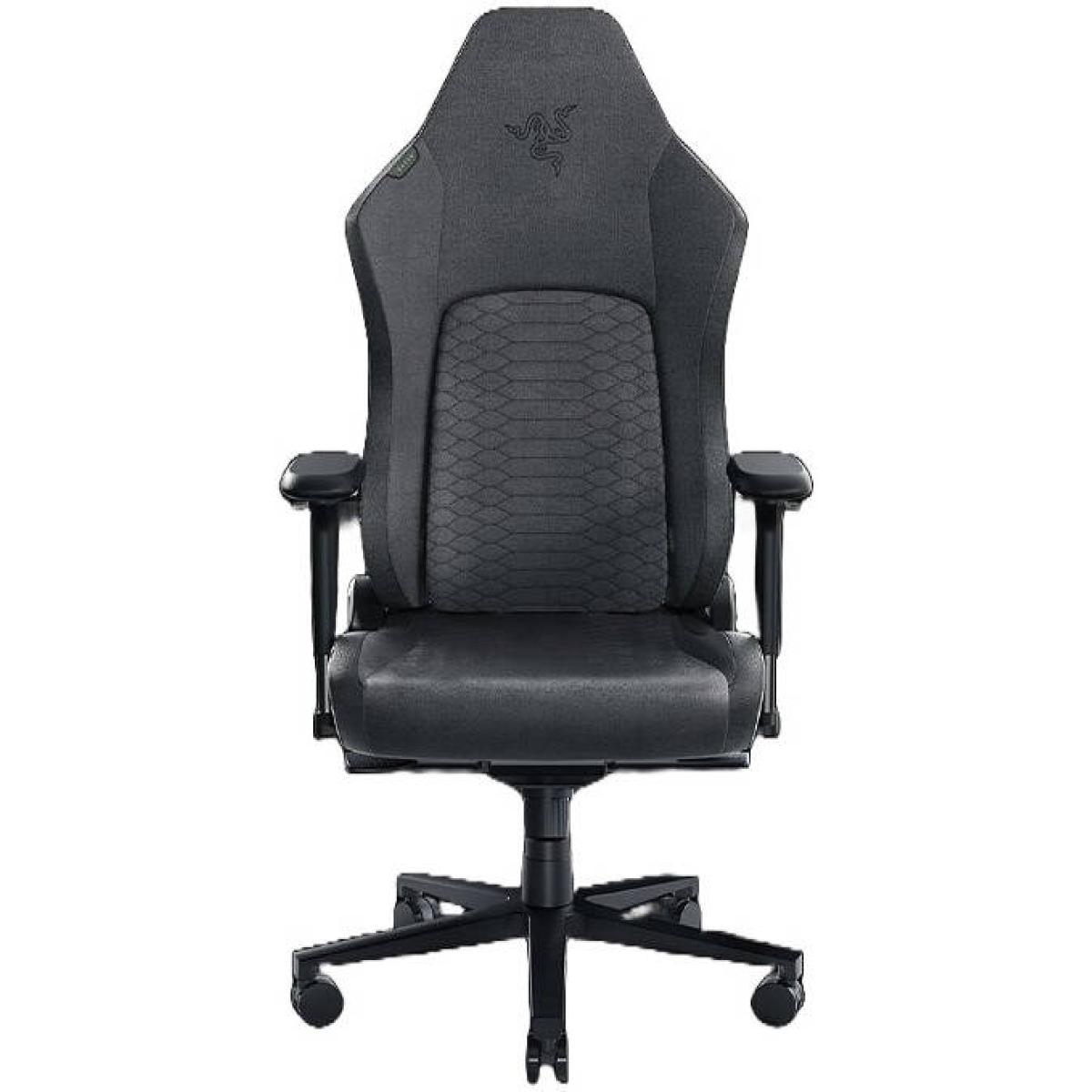Razer Iskur V2 (Gray) Fabric Ergonomic Gaming Chair w/ High Density Foam Cushions, 4D Armrests, Fully Adjustable Lumbar Curve, Up To 136kg Max Weight & Up to 152° Recline