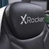 X-Rocker Monsoon RGB 4.1 Audio Pedestal Gaming Chair, 4.1 Surround Sound Light Up Gaming Seat w/ 30 Neo Motion RGB Settings, Bluetooth Wireless Speakers, Subwoofer and Vibration, Padded Armrests Faux Leather - BLACK