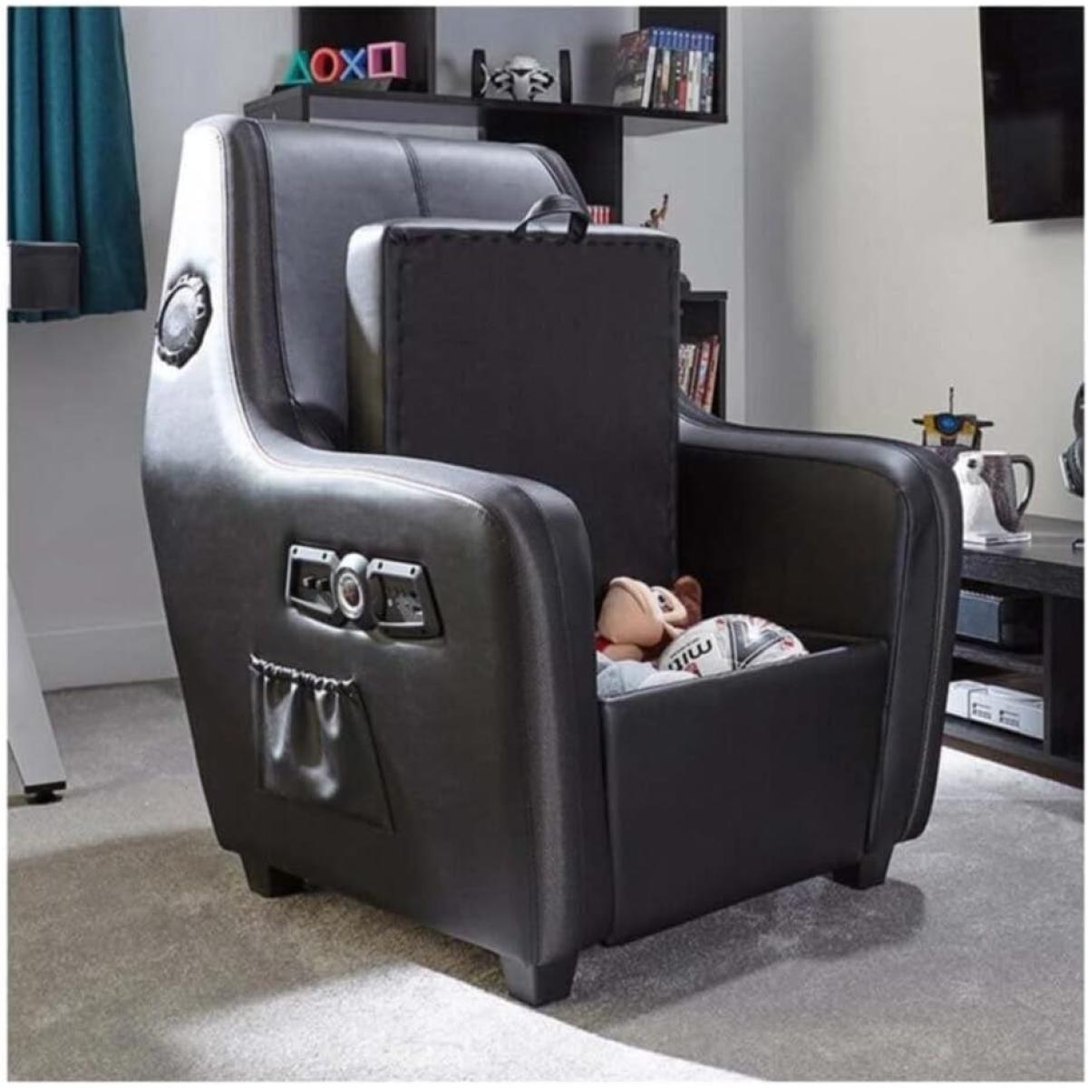 X-Rocker Premier Maxx RGB 4.1 Audio Gaming Armchair, Gaming Chair with Ottoman Storage for Ultimate Gaming Set Up. 4 Speakers 1 Subwoofer, Neo Motion 30 RGB LED Lighting Options