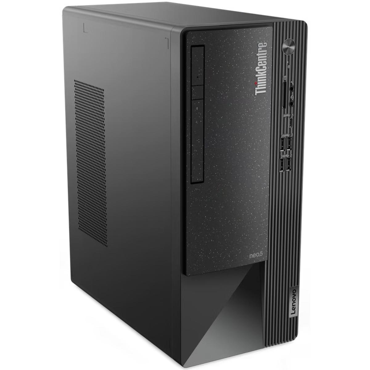 Lenovo ThinkCentre neo 50t Gen 4 (Black) Tower Business Desktop 13th Gen Intel Core i3-13100, 8GB DDR4 Memory, 512GB M.2 NVMe GEN4 SSD, w/ Speakers, DVD±RW, Wi-Fi 6 & Bluetooth